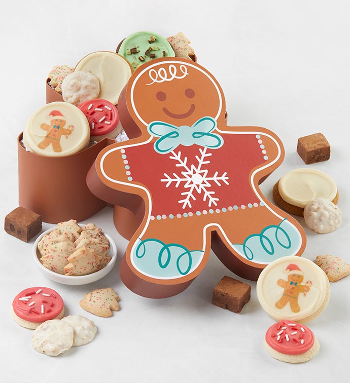 Gingerbread Man Treats Gift Box