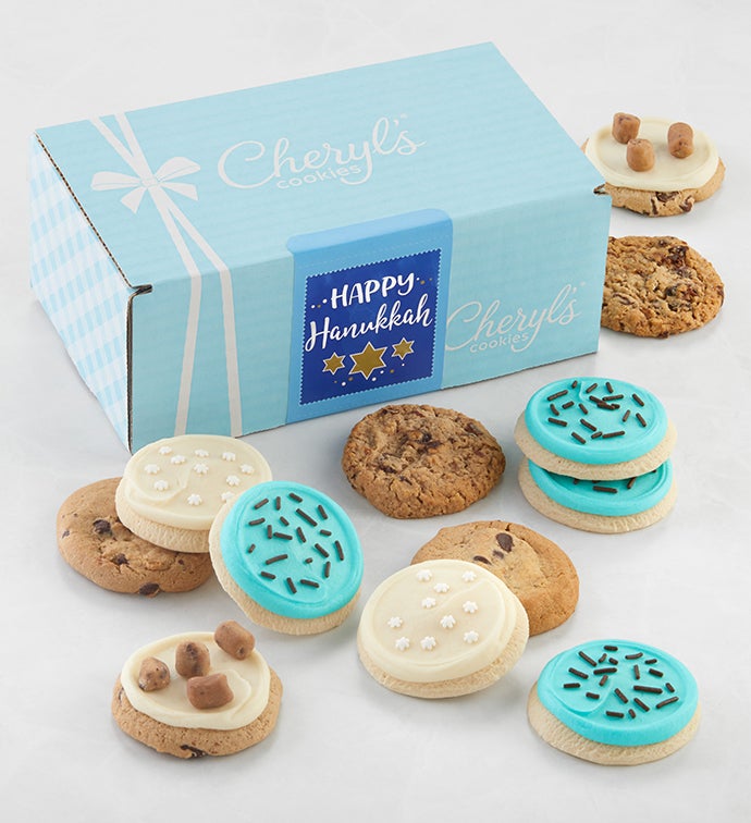 Happy Hanukkah Bow Gift Box