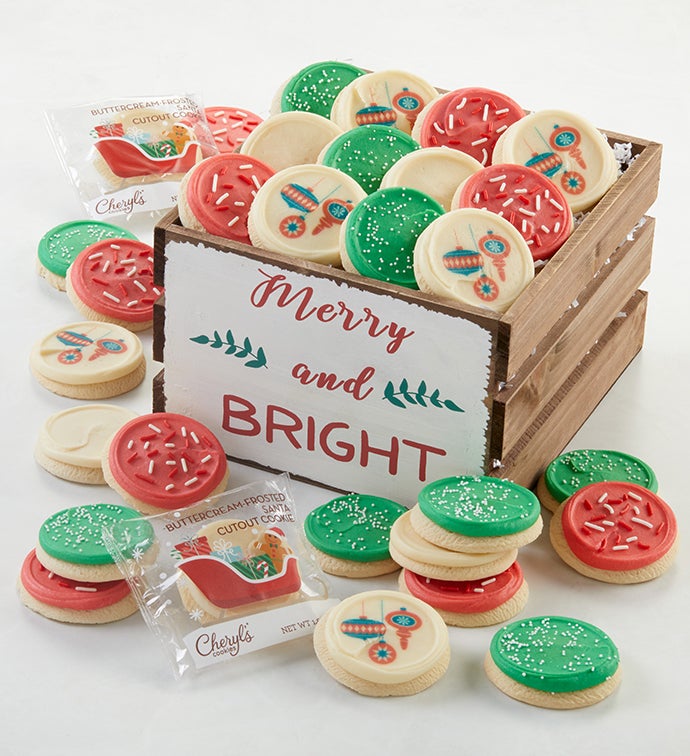 Merry & Bright Frosted Sugar Cookie Crate