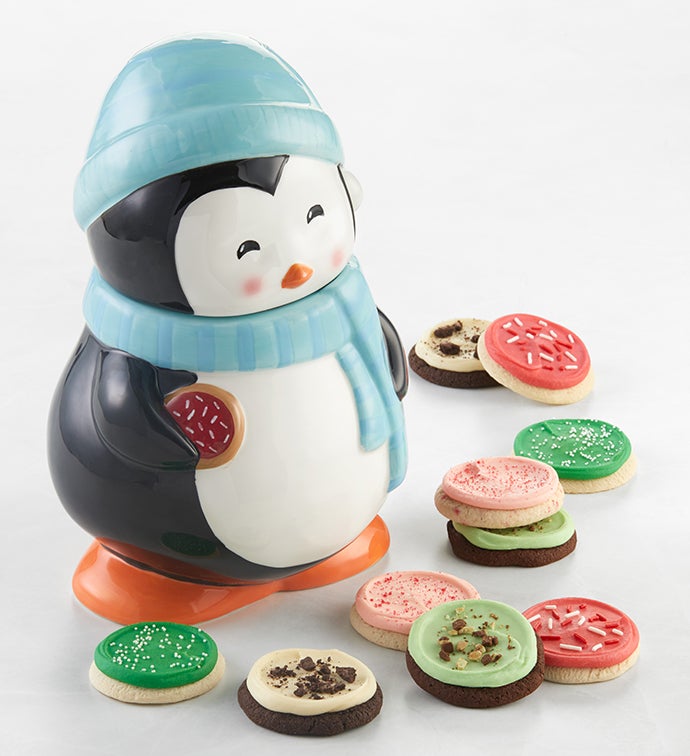 Collector's Edition Cozy Penguin Cookie Jar