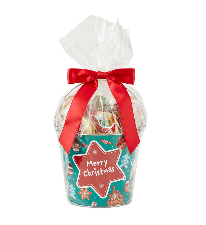 Merry Christmas Treats Gift Pail