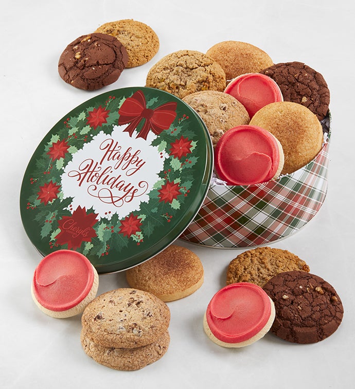 Traditional Happy Holidays Gift Tin   Gluten Free Assortment