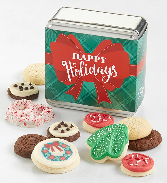 Holiday Bow Mini Treats Gift Tin