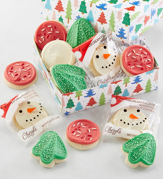 Whimsical Buttercream Frosted Sugar Cookie Gift Box