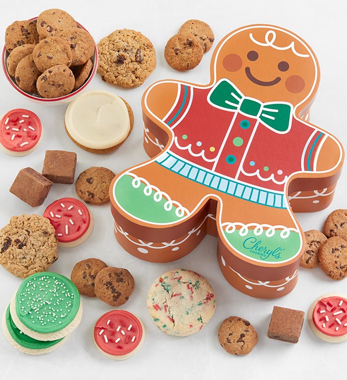 Gingerbread Man Treats Gift Box