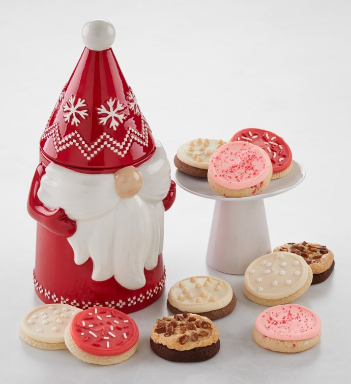 Holiday Gnome Cookie Jar