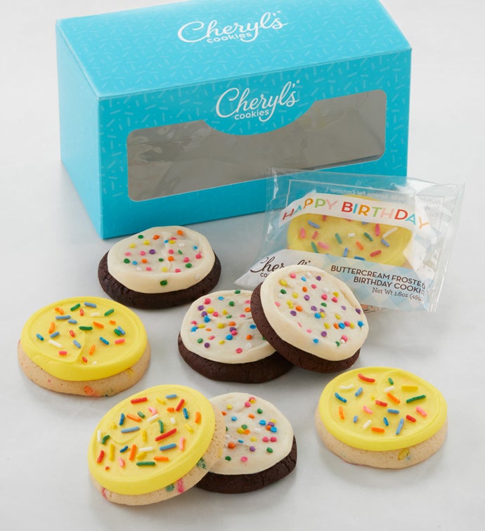Buttercream Frosted Birthday Cookies