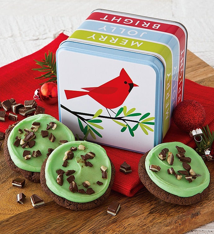 Frosted Mint Cookie Tin