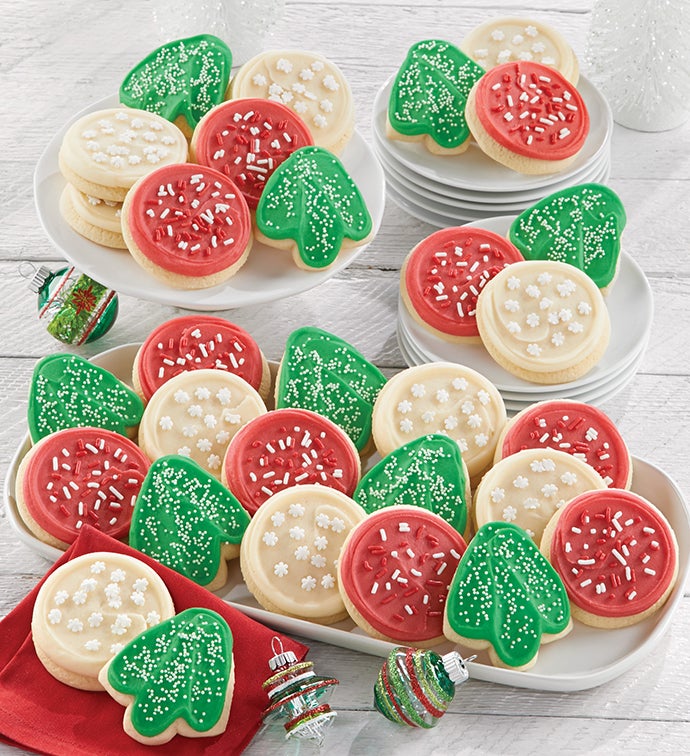 Bow Gift Box   Holiday Cut outs   72 Cookies