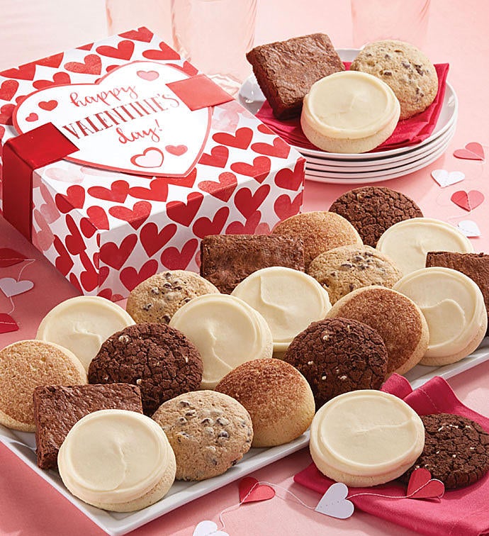 Gluten Free Valentine Cookie Brownie Box