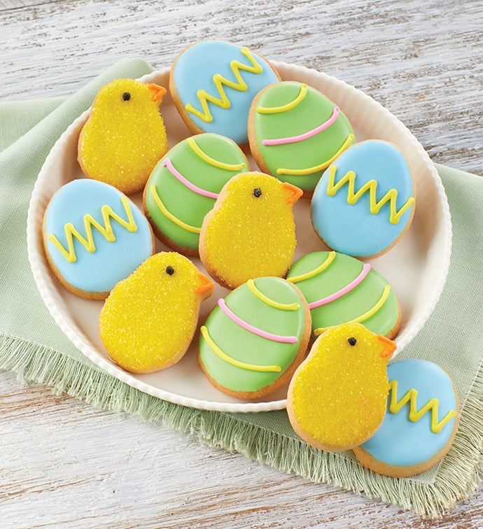 Mini Easter Crunchy Sugar Cookies