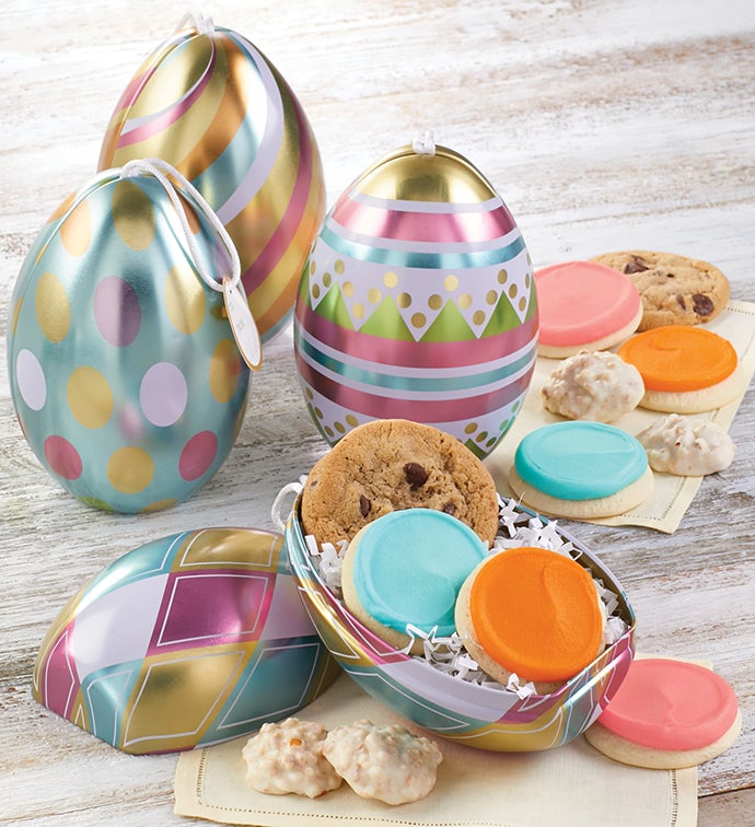 Easter Gift Tin Ornament Set of 4