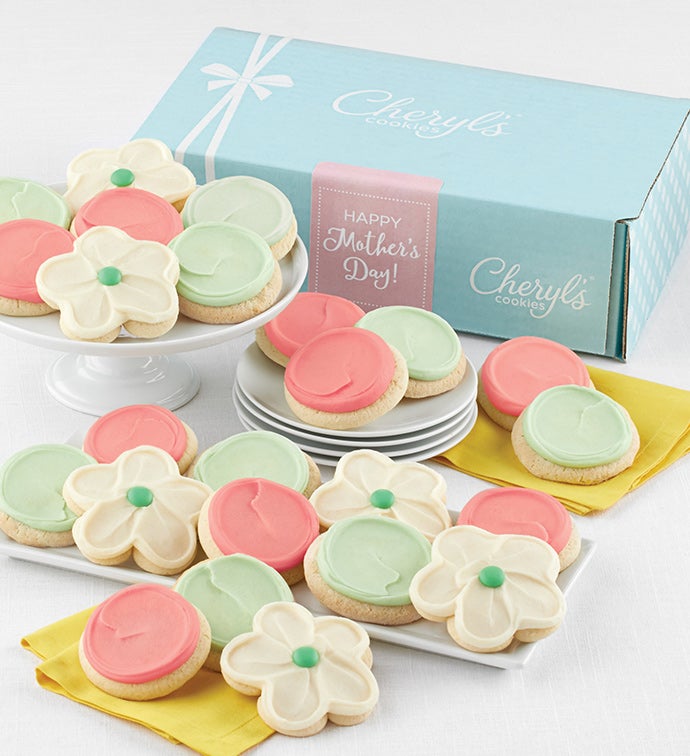 Buttercream Frosted Mothers Day Gift Boxes   24 Cookies