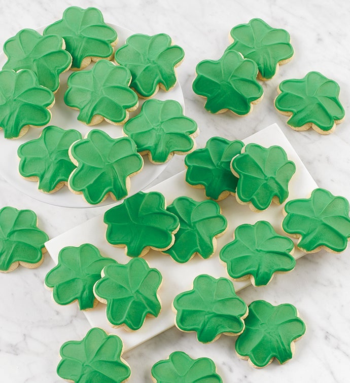 Buttercream Frosted Good Luck Cut Out Cookies 