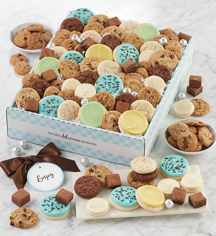 Cheryls Dessert Tray Gift Box with Message tag   Large