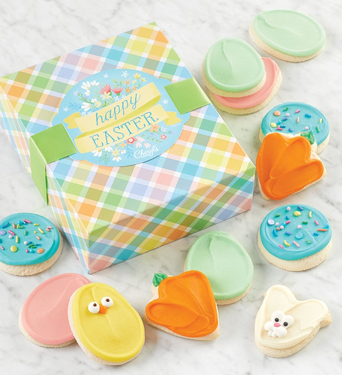 Easter Cut Out Cookie Gift Box   24 Cookies