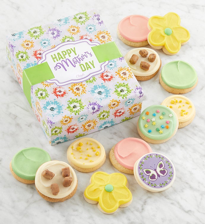 Happy Mother’s Day Cookie Box   12 Frosted Cookies