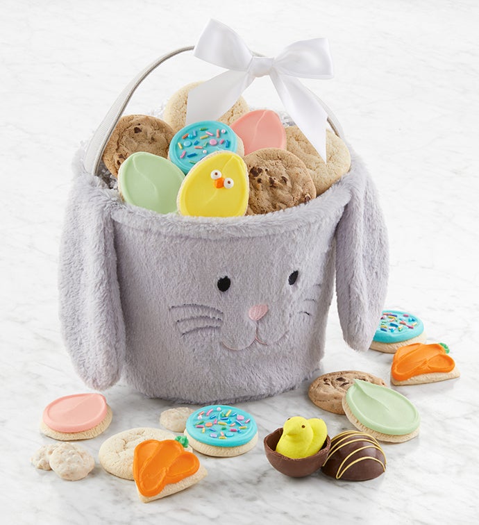 Plush Easter Bunny Gift Basket