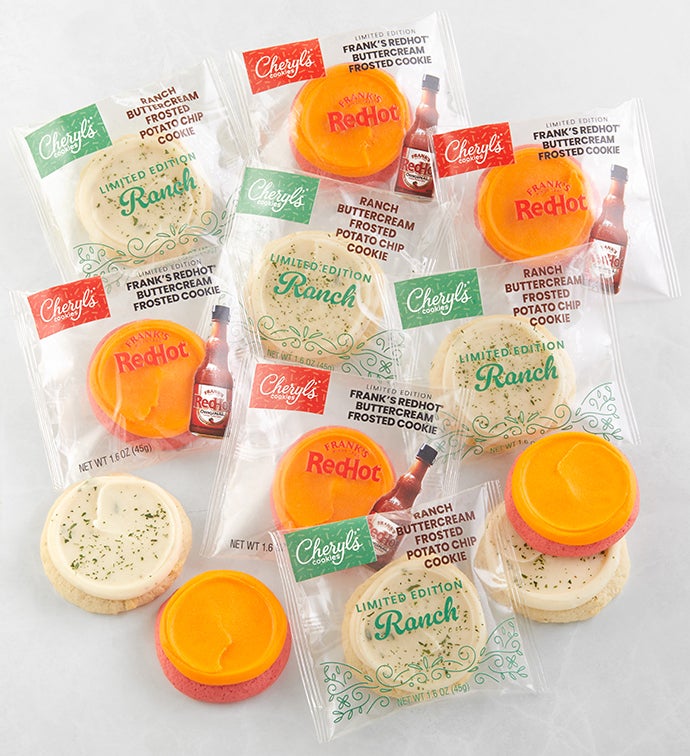 Franks Redhot® & Ranch and Chips Buttercream Frosted Cookie Gift Box