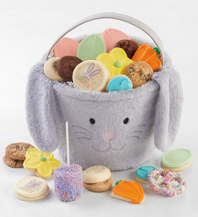 Plush Easter Bunny Gift Basket