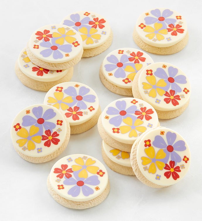 Buttercream Frosted Flower Art Cookie Gift Box