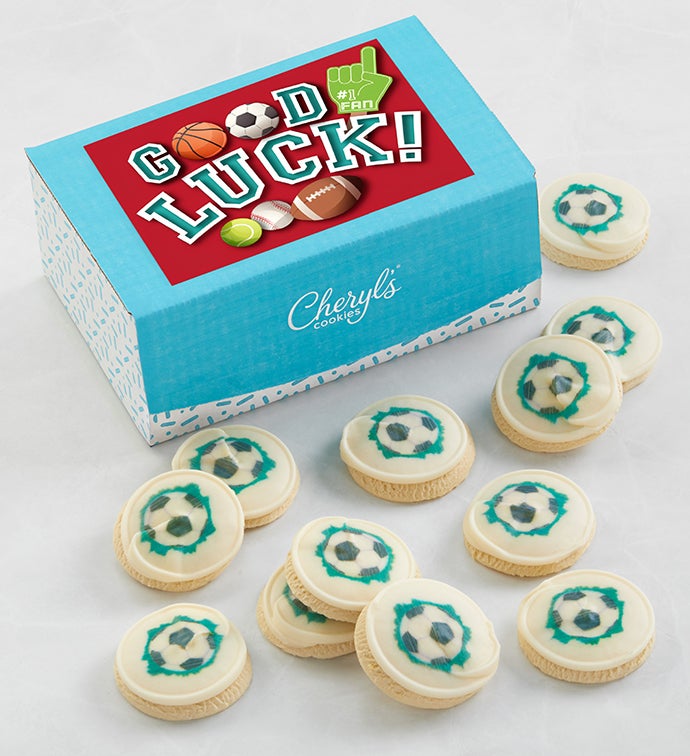 Good Luck Soccer Cookie Gift Box