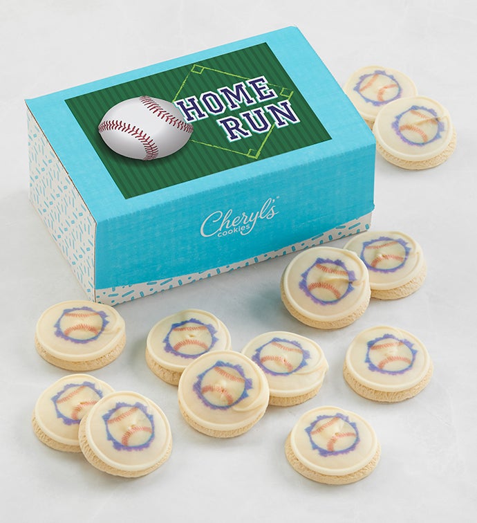 Home Run Baseball Cookie Gift Box
