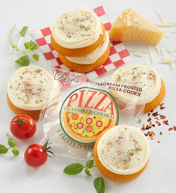 Pizza-Flavored Buttercream-Frosted Cookie Sampler