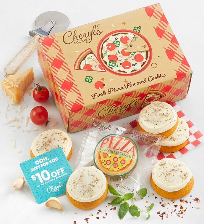 Pizza Flavored Buttercream Frosted Cookie Sampler