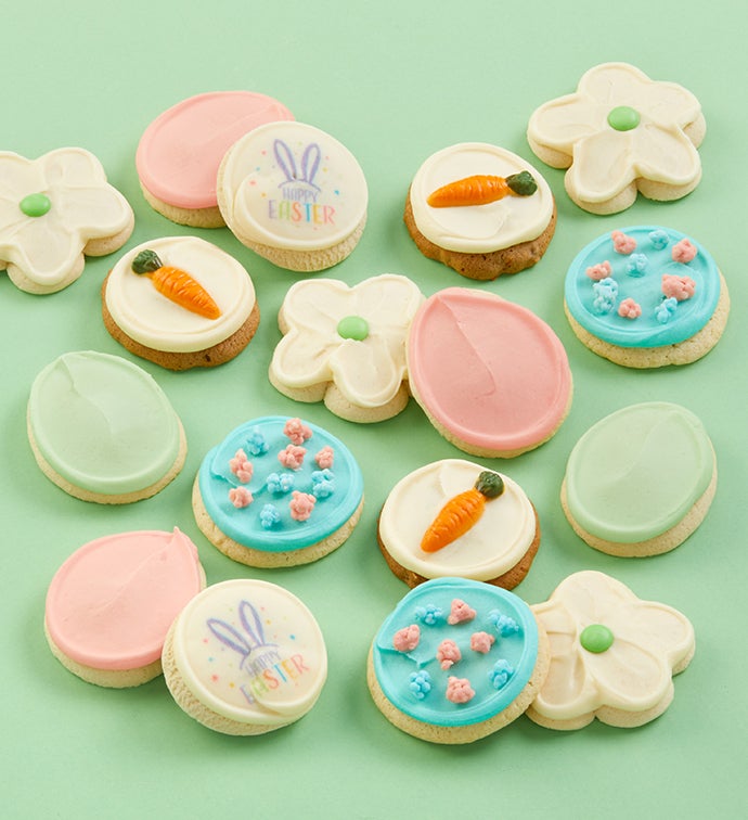 Bow Gift Box - Buttercream-Frosted Easter Cookies