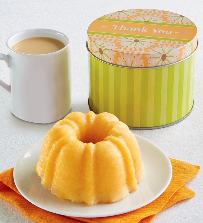 Thank You Mini Lemon Cake and Gift Tin