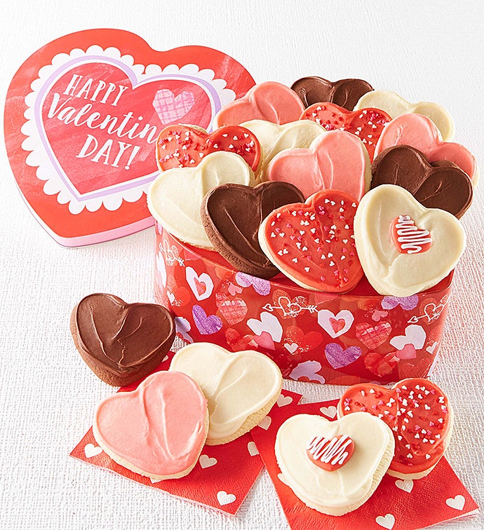 Heart Shaped Valentine Cut out Gift Tin