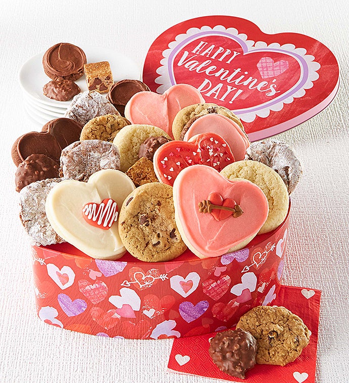 Heart Shaped Valentine Treats Gift Tin