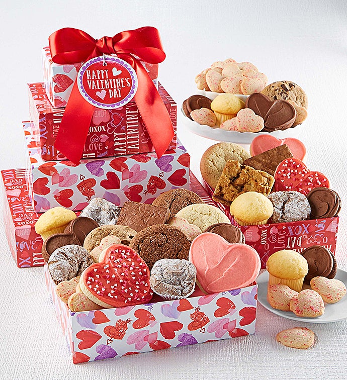 Valentine&#39;s Day Bakery Gift Tower