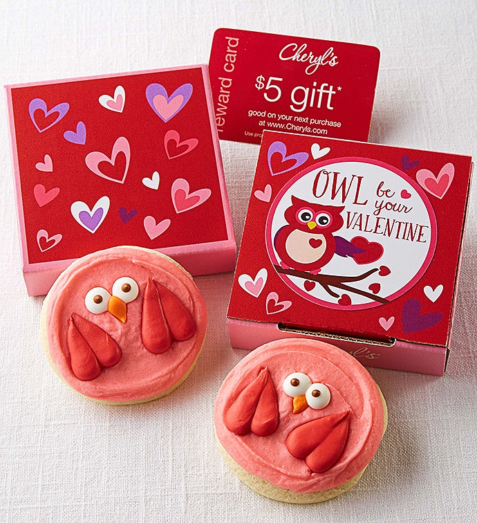 Owl Be Your Valentine Cookie Card