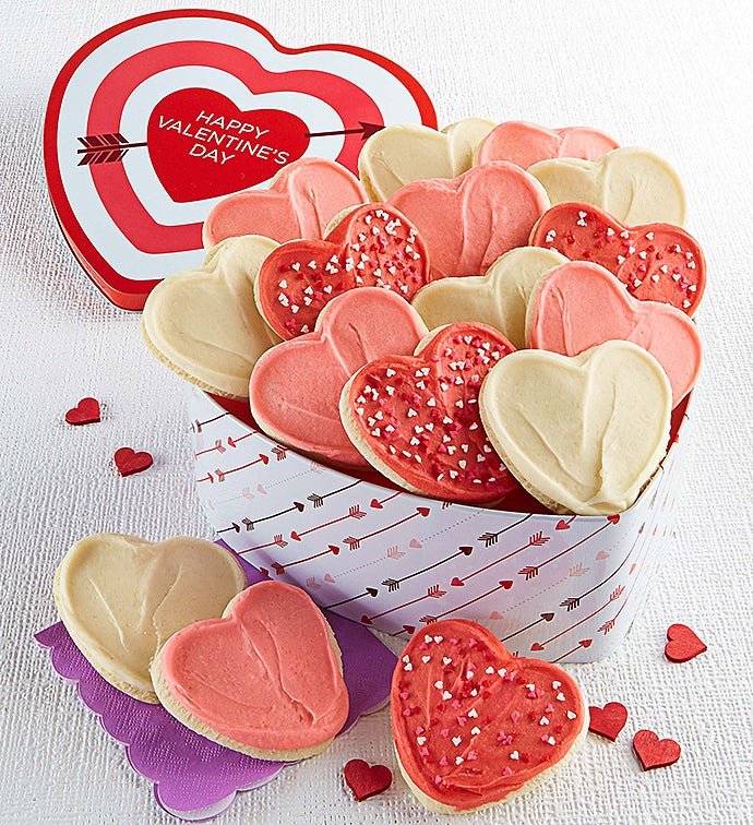 Buttercream Frosted Heart Shaped Gift Tin
