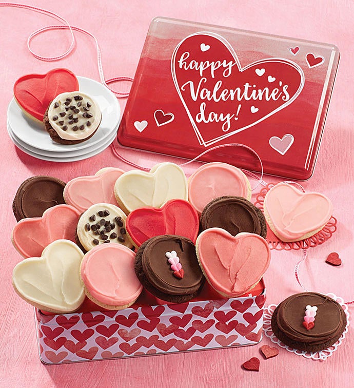 Happy Valentine Gift Tin   Frosted Assortment