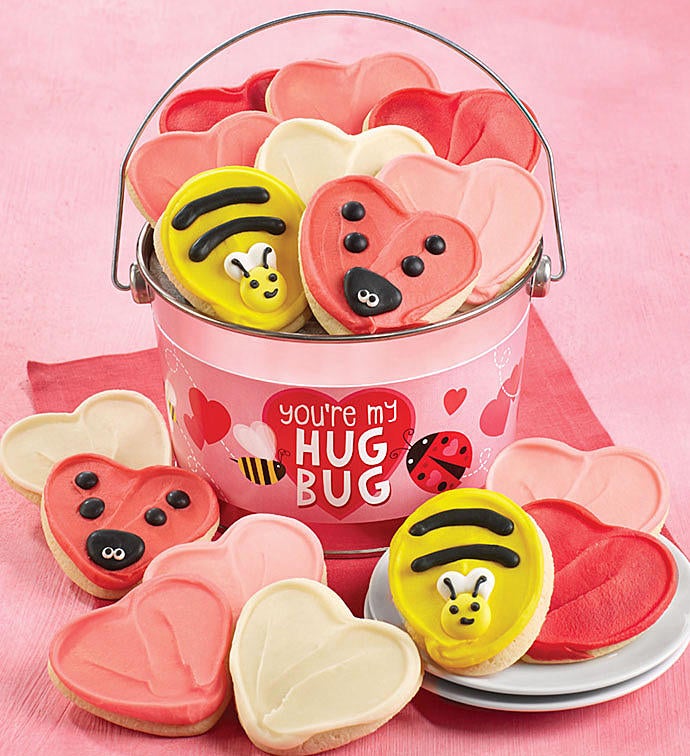 Your&#39;e My Hug Bug Valentine Cookie Pail