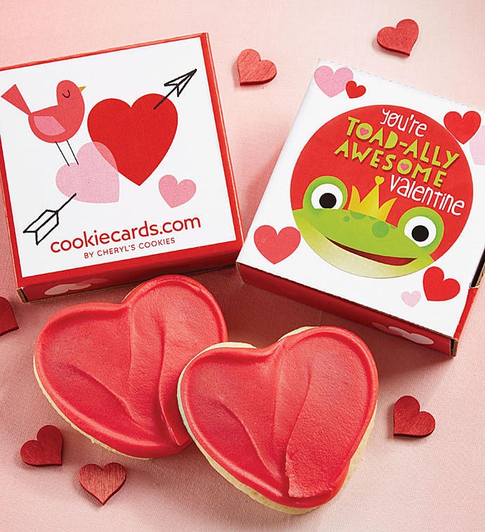 Toad ally Awesome Valentine Cookie Card