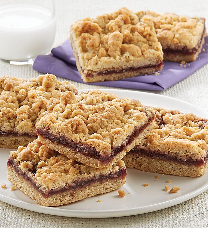 Raspberry Crumb Brownies