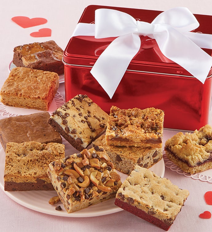 Valentines Day Brownie Sampler Gift Tin
