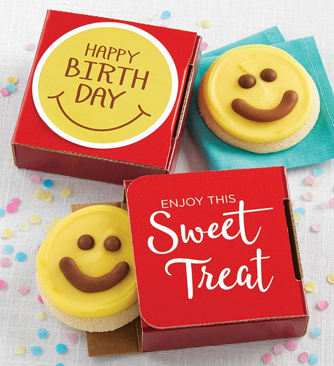 Happy Birthday Smile Cookie Card 