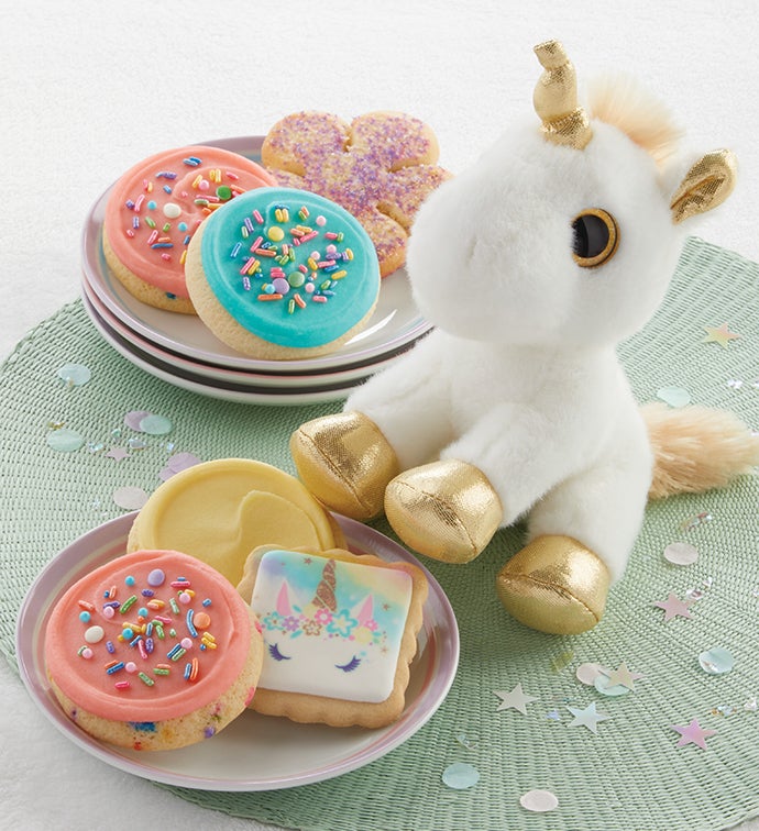 Image of Unicorn Plush And Cookies