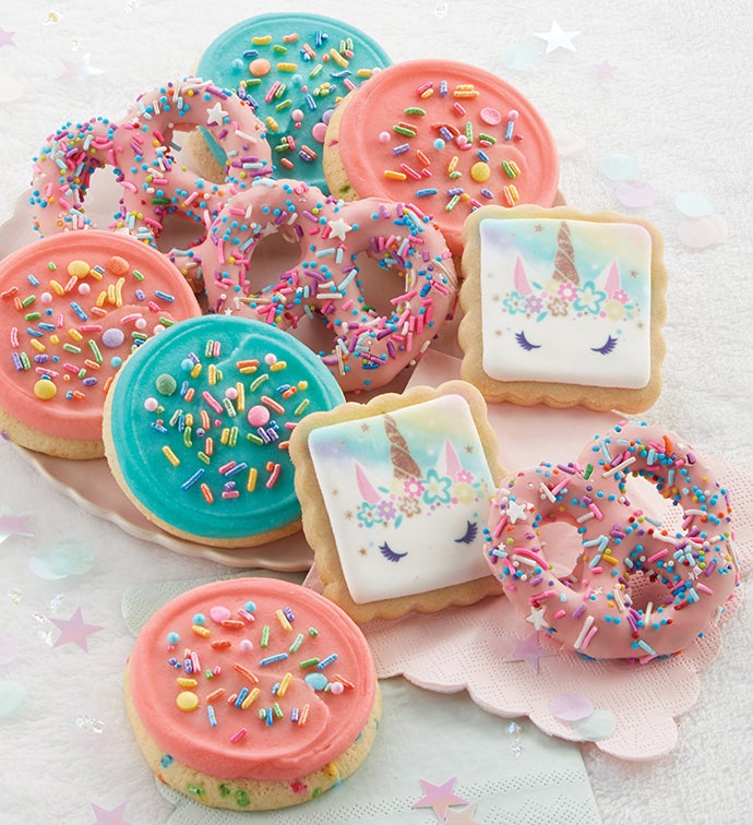 Image of Have A Magical Day Pretzels And Buttercream Frosted Cookies