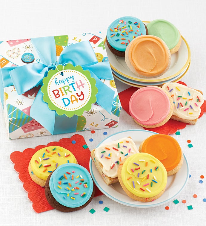 Happy Birthday Cookie and Brownie Gift Box