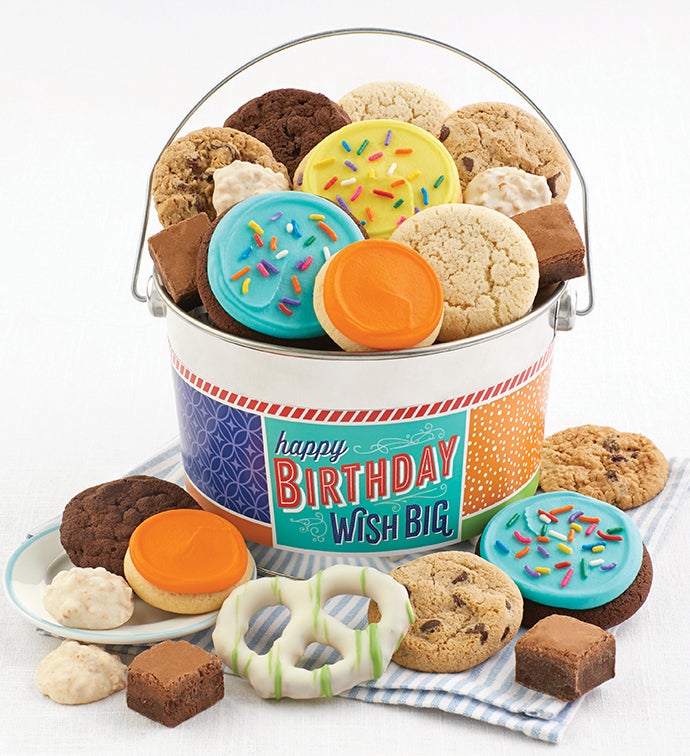 Happy Birthday Wish Big Treats Pail