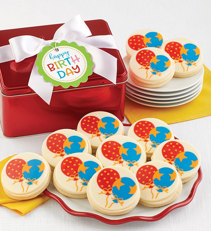 Limited Edition Birthday Cut Out Cookie Gift Tin