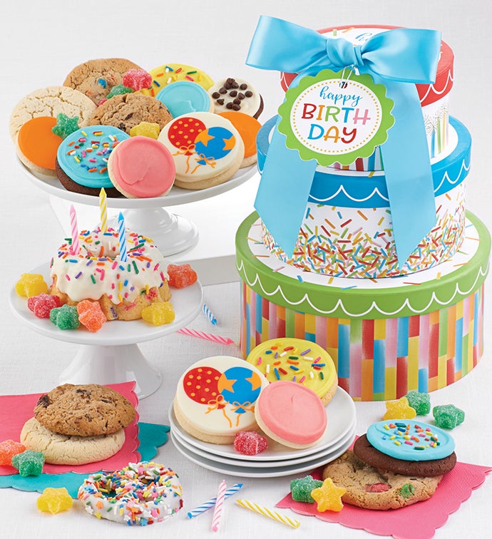 Image of Happy Birthday Party Gift Tower