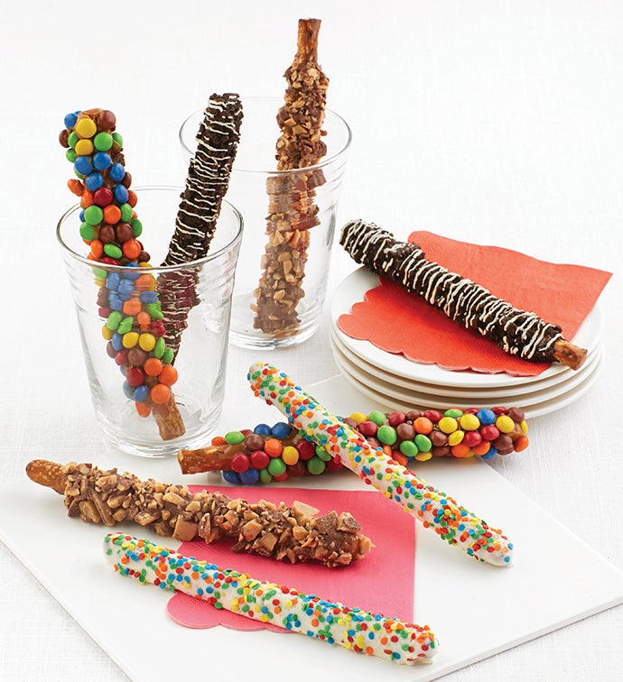 Image of Birthday Candy Pretzel Rods