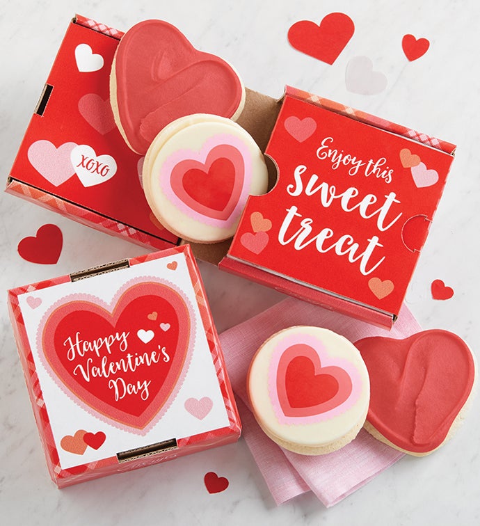 Image of Happy Valentines Day 2 Pack Cookie Card